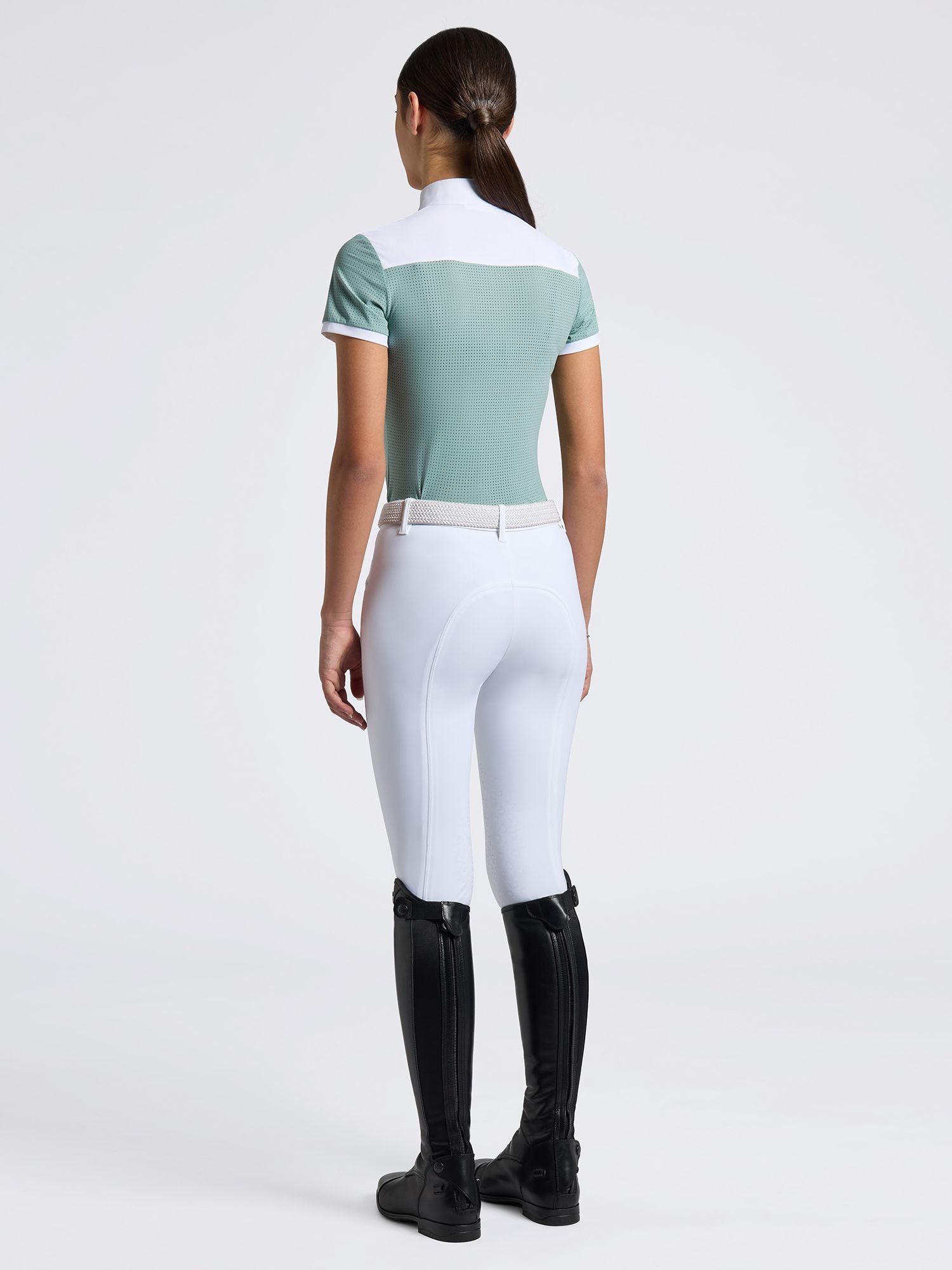 CT Young Perforated Jersey Inserts Competition Shirt Light Teal Green