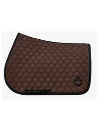 Circular Quilted Jumping Saddle Pad Ct Brown