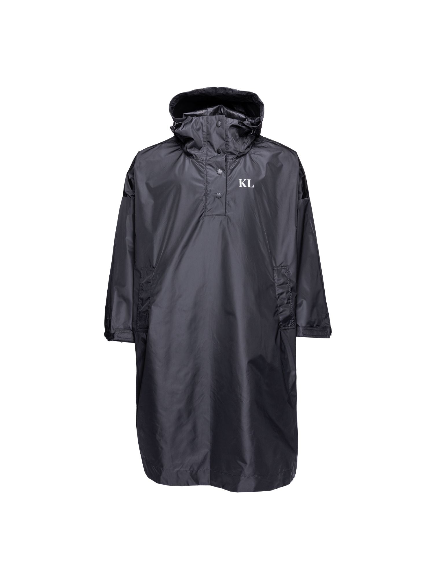 Klcanton Unisex Rain Poncho Black