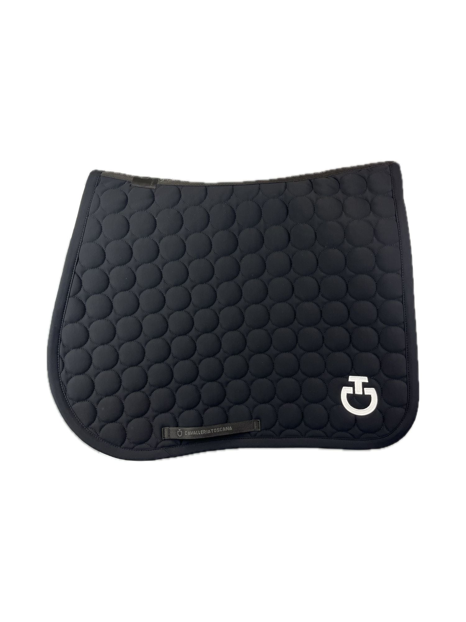 Circle Quilted Saddle Pad Black