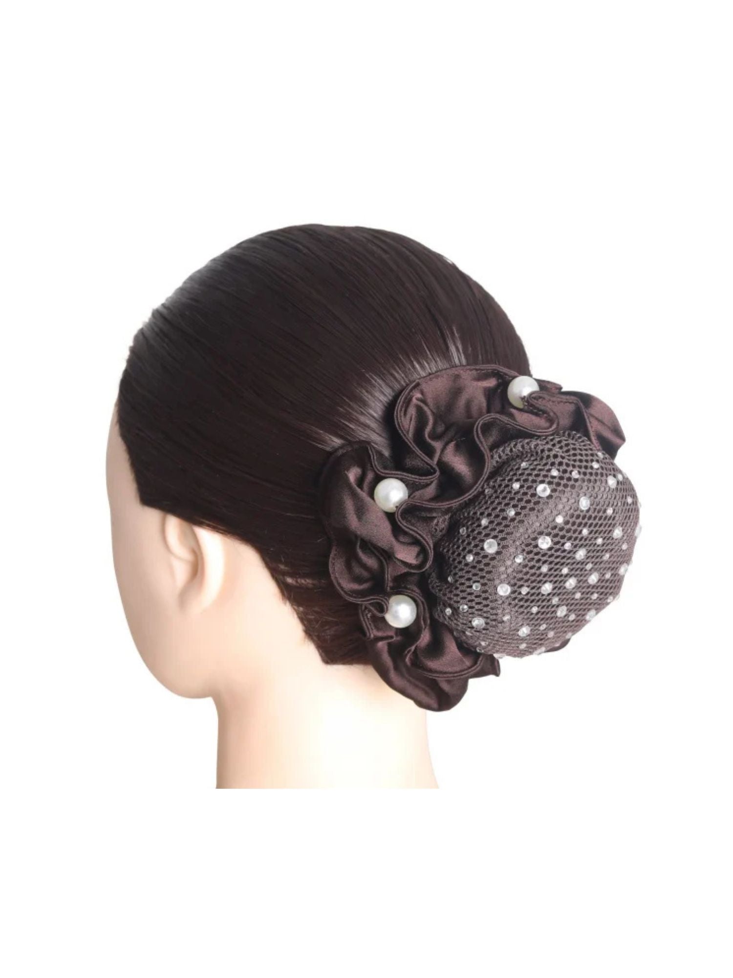 Clarissa Hairnet Crystal/Brown