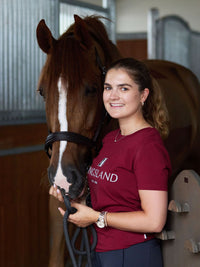 Classic Ladies Logo T-Shirt New KL Burgundy
