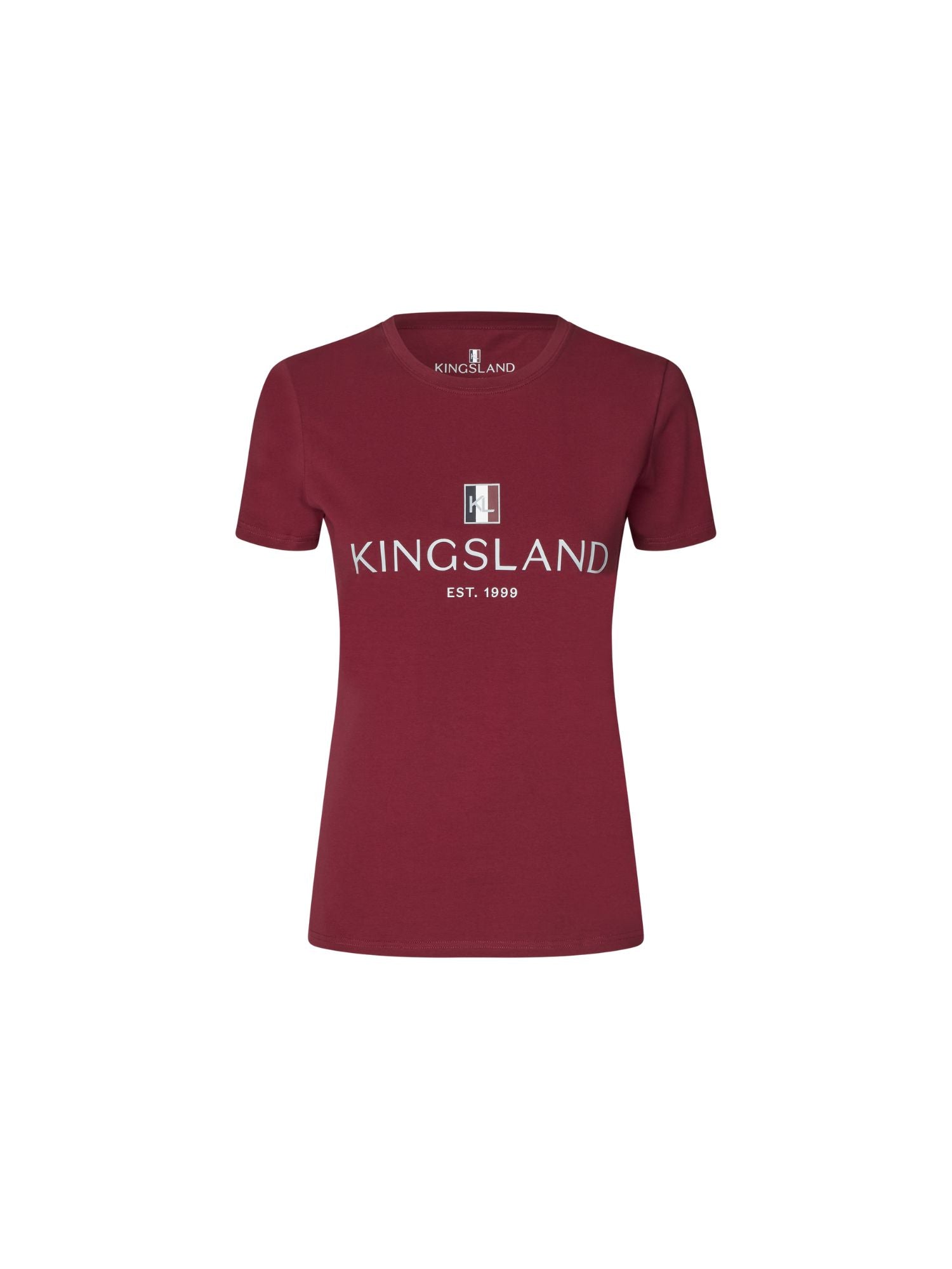 Classic Ladies Logo T-Shirt New KL Burgundy