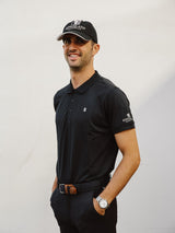 Classic Mens Pique Shirt Svart