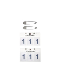 Classic 3-Pocket Nummerlapp 2-Pack Vit
