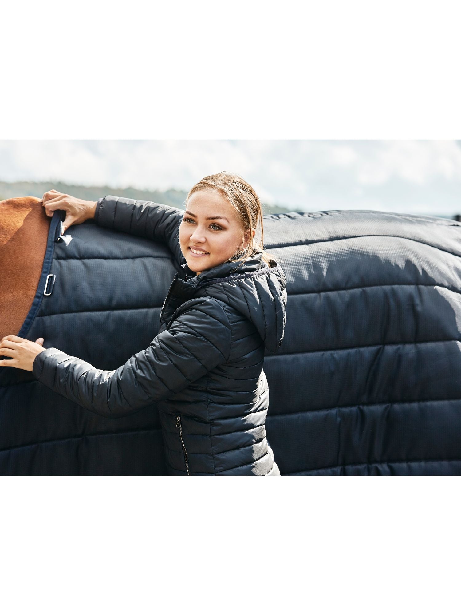 Classic Primary Stalltäcke Med Hals 300g Navy