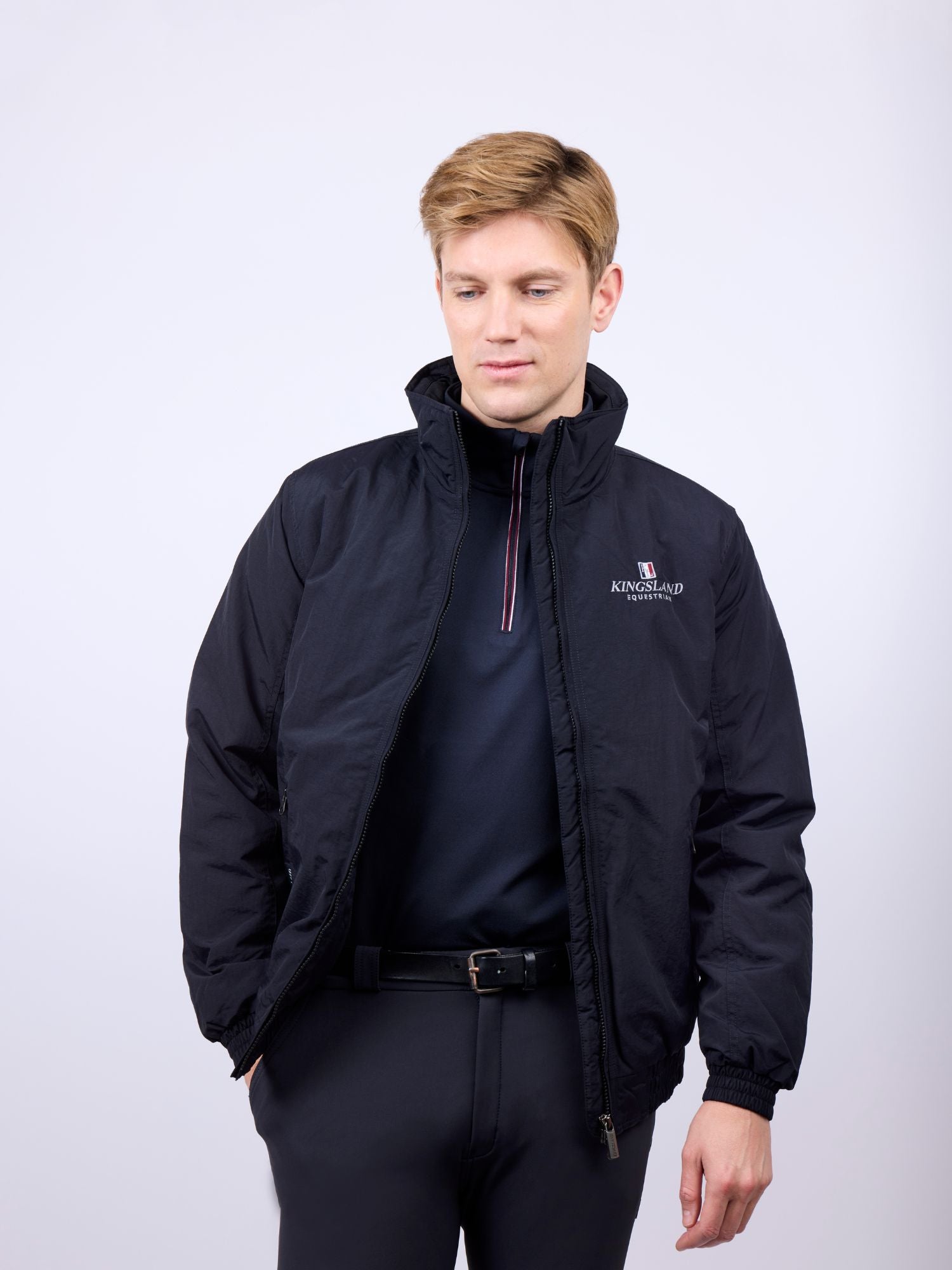 Classic Unisex Bomber Jacket Navy