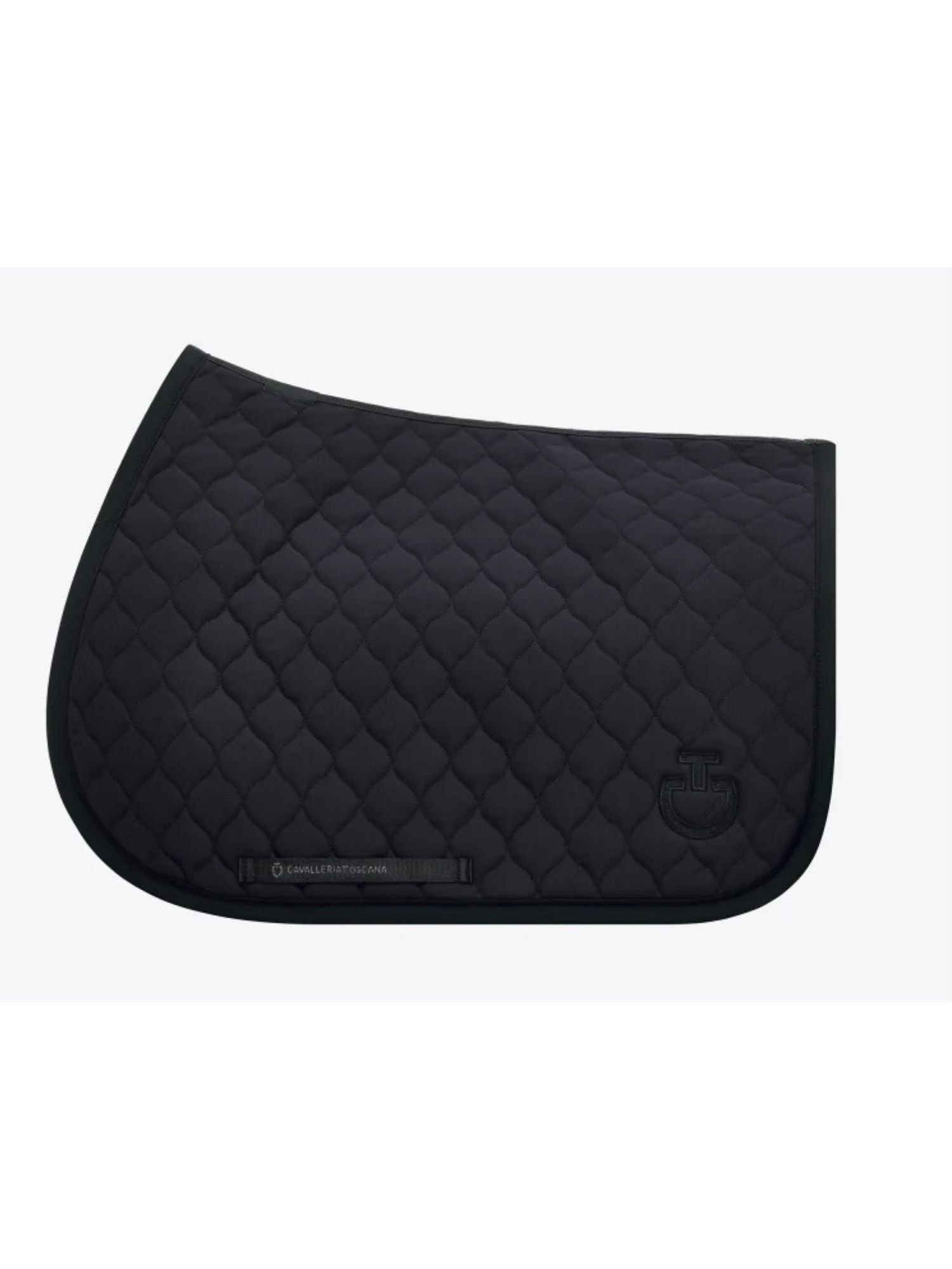 Circular Quilted Jumping Saddle Pad Ct Navy/Svart