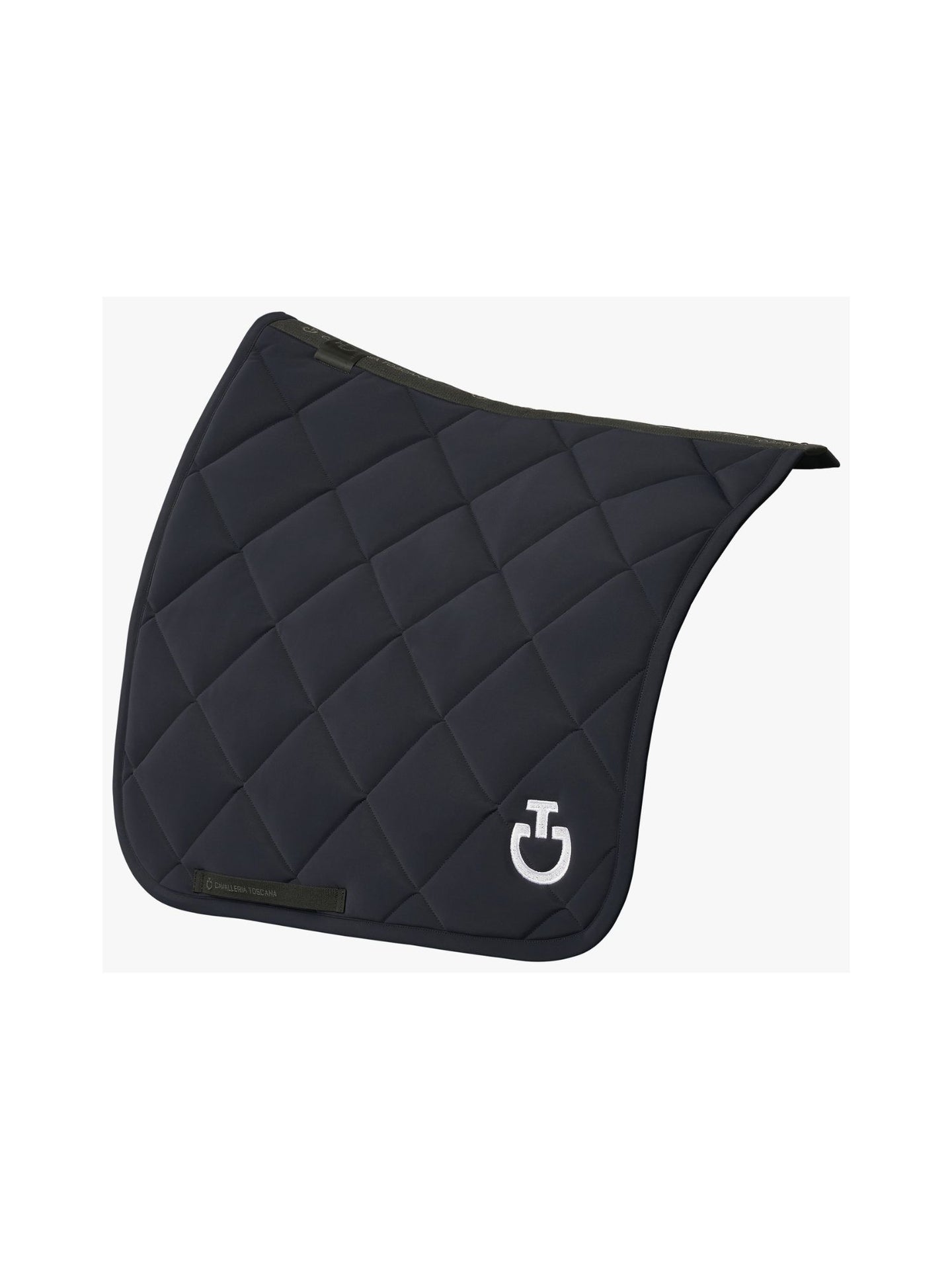 Diamond Quilted Jersey Dressage Saddle Pad CT Dark Blue