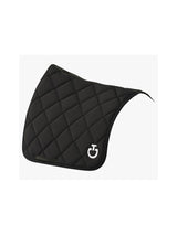 Diamond Quilted Jersey Dressage Saddle Pad CT Svart