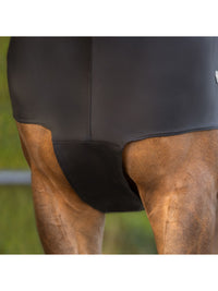 Elastic Neckprotector With Zipper Svart