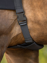 Elastic Neckprotector With Zipper Svart