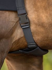 Elastic Neckprotector With Zipper Svart
