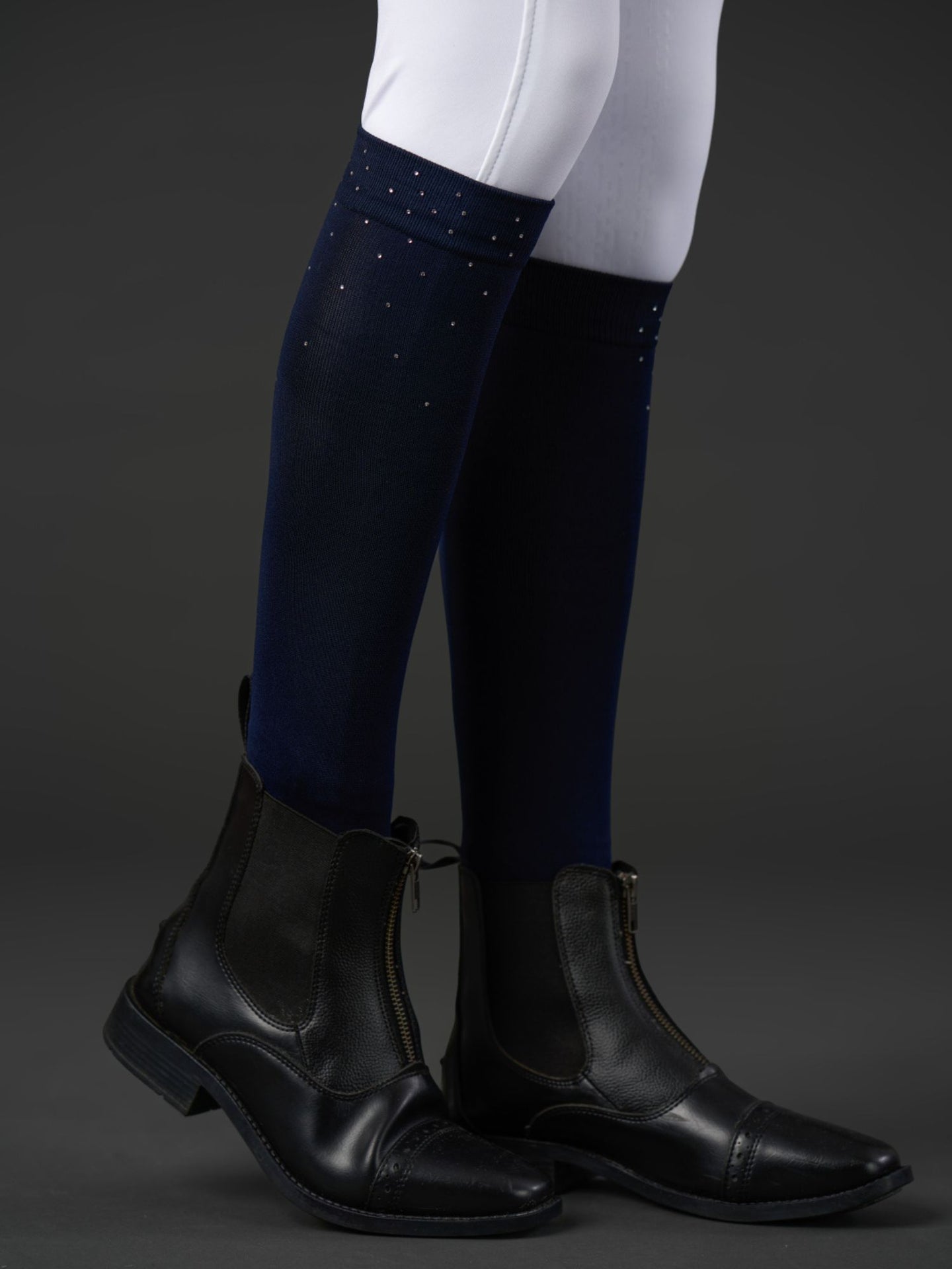 Ridstrumpor Rhinestone Navy