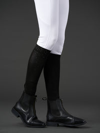 Ridstrumpor Rhinestone Svart