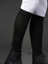 Ridstrumpor Rhinestone Svart