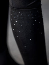 Ridstrumpor Rhinestone Svart