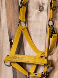 Grimma Faux Leather Platinum Golden Yellow
