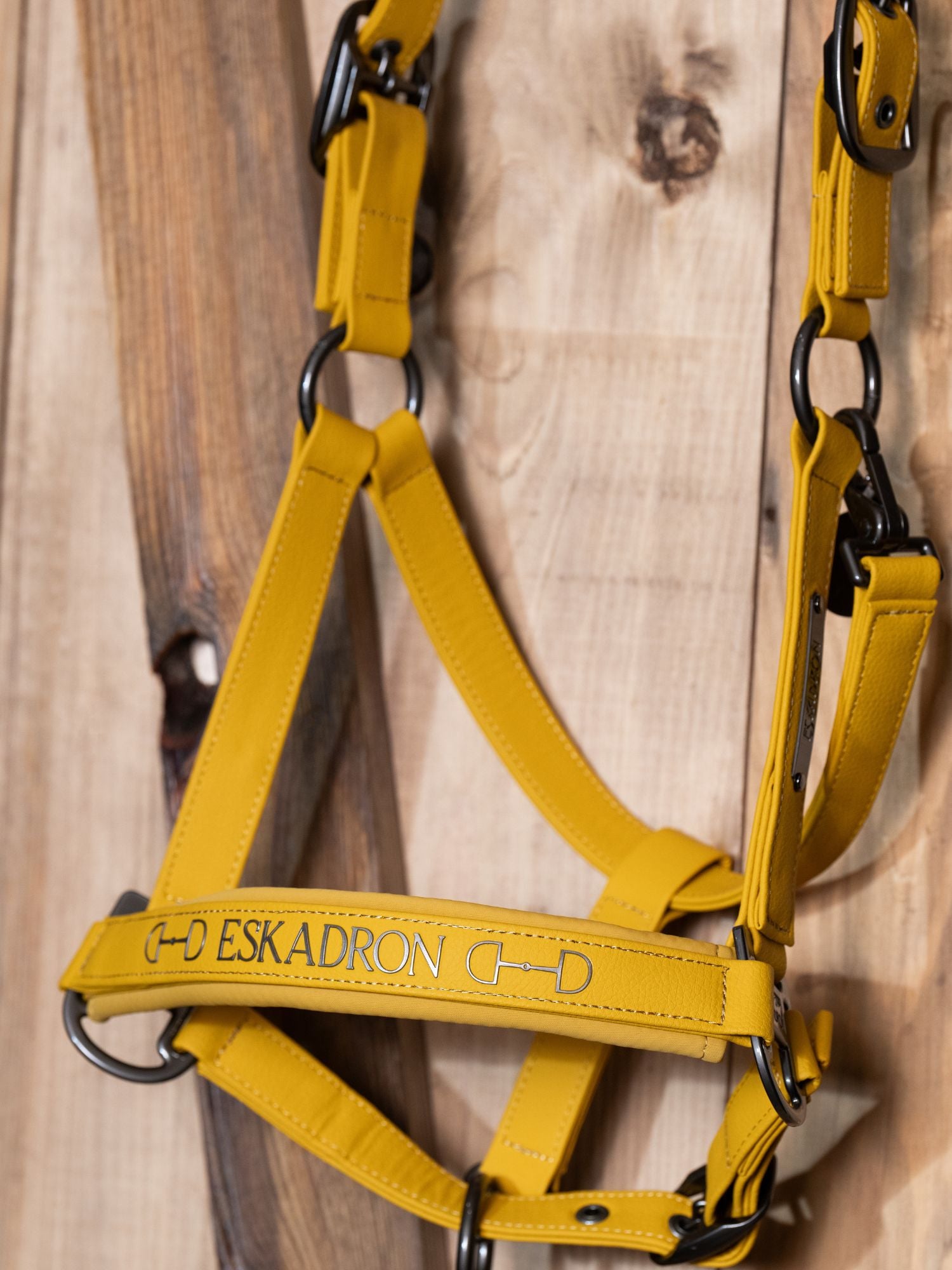 Grimma Faux Leather Platinum Golden Yellow