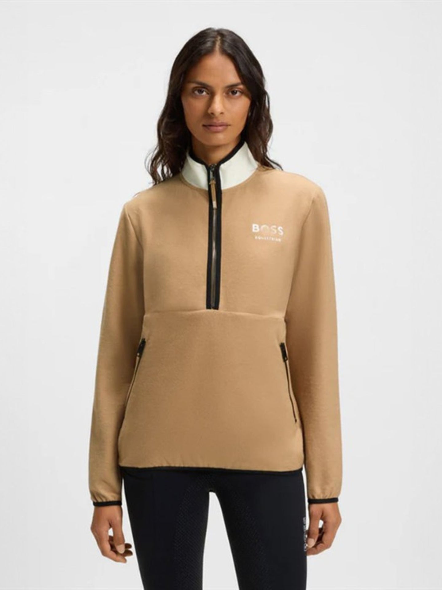 Fedora 1/2-Zip Tröja Dam Camel