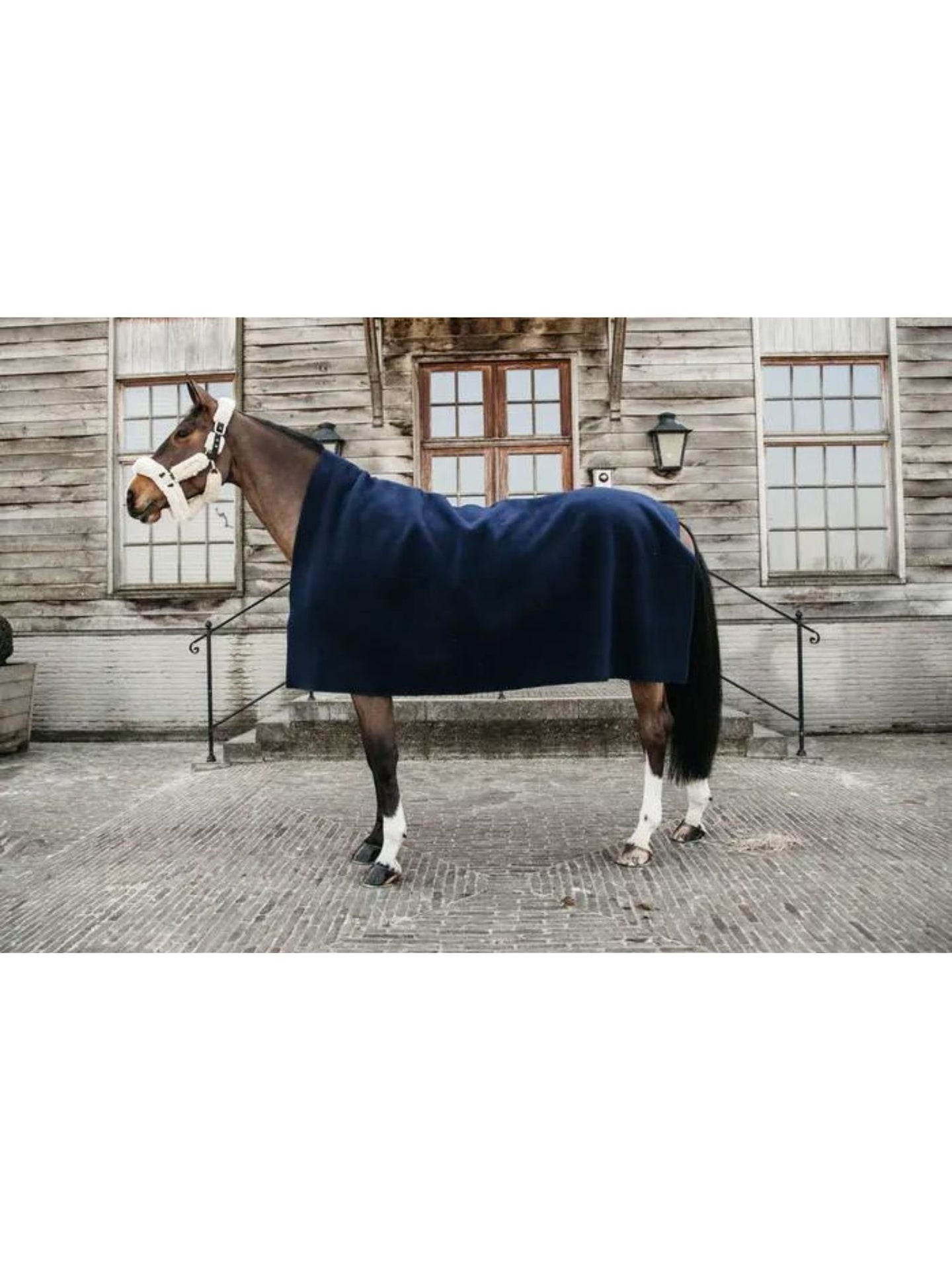 Heavy Fleece Rug Square Navy