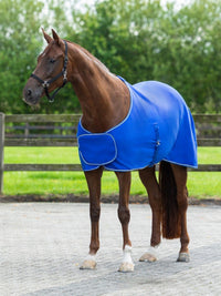 Fleecetäcke Med Silverfläta Cobalt Blå/Silver