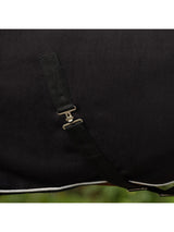 Fleecetäcke Med Silverfläta Svart/Silver