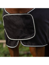 Fleecetäcke Med Silverfläta Svart/Silver