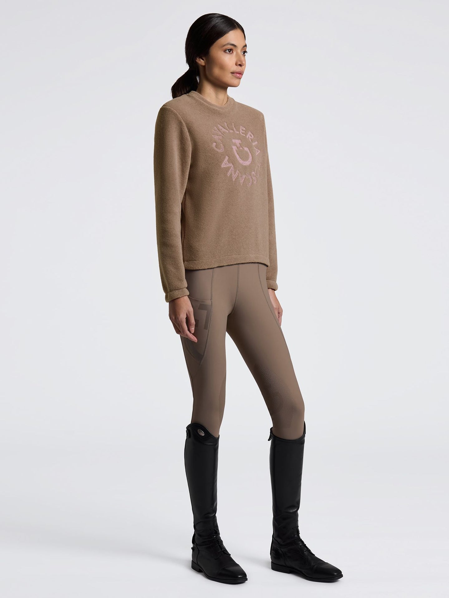 Fleecetröja Crew Neck Walnut