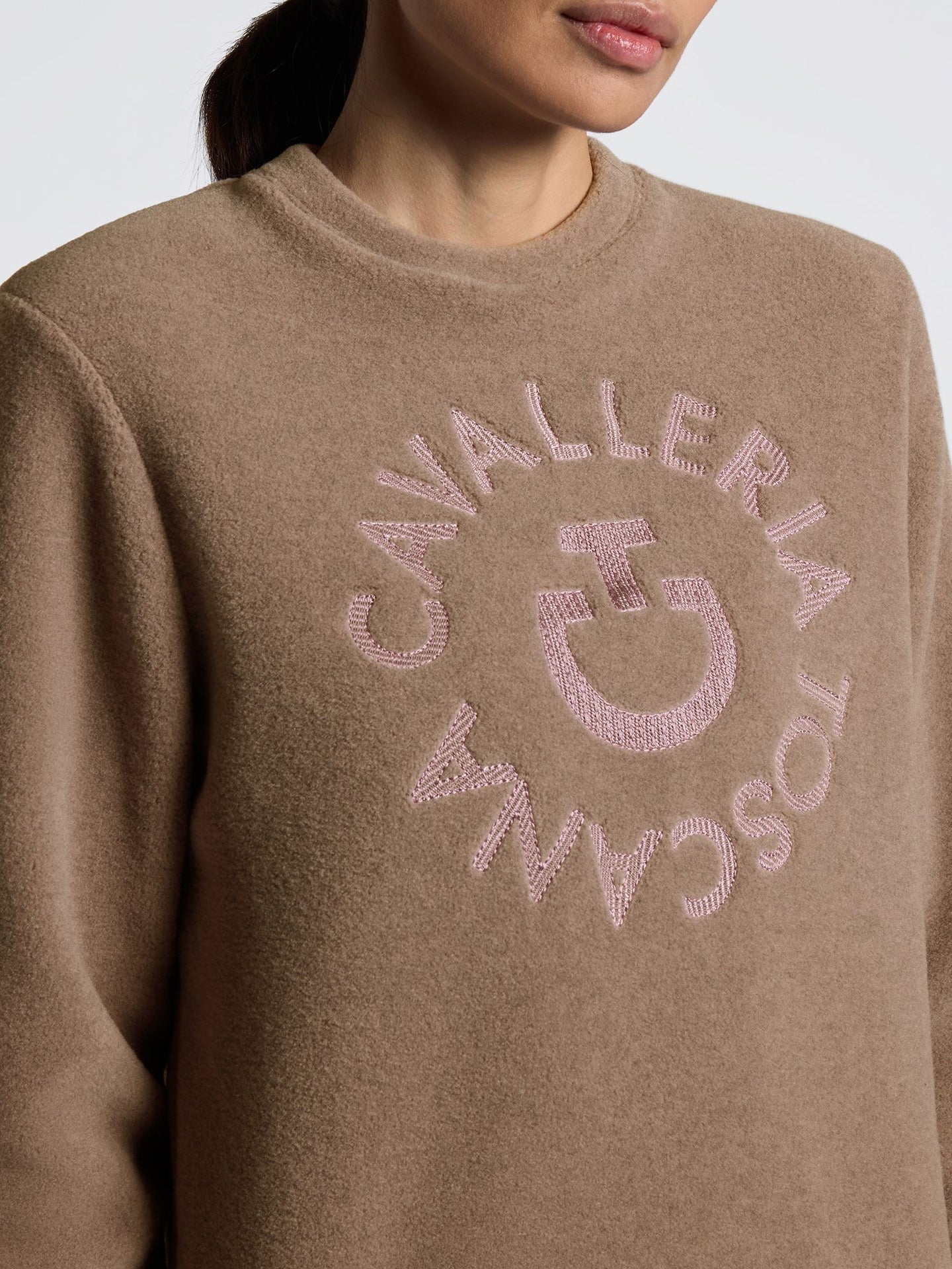 Fleecetröja Crew Neck Walnut