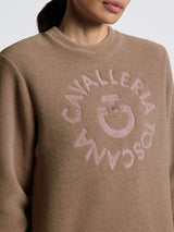 Fleecetröja Crew Neck Walnut