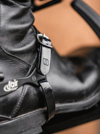 Sporremmar Biothane Svart Glossy