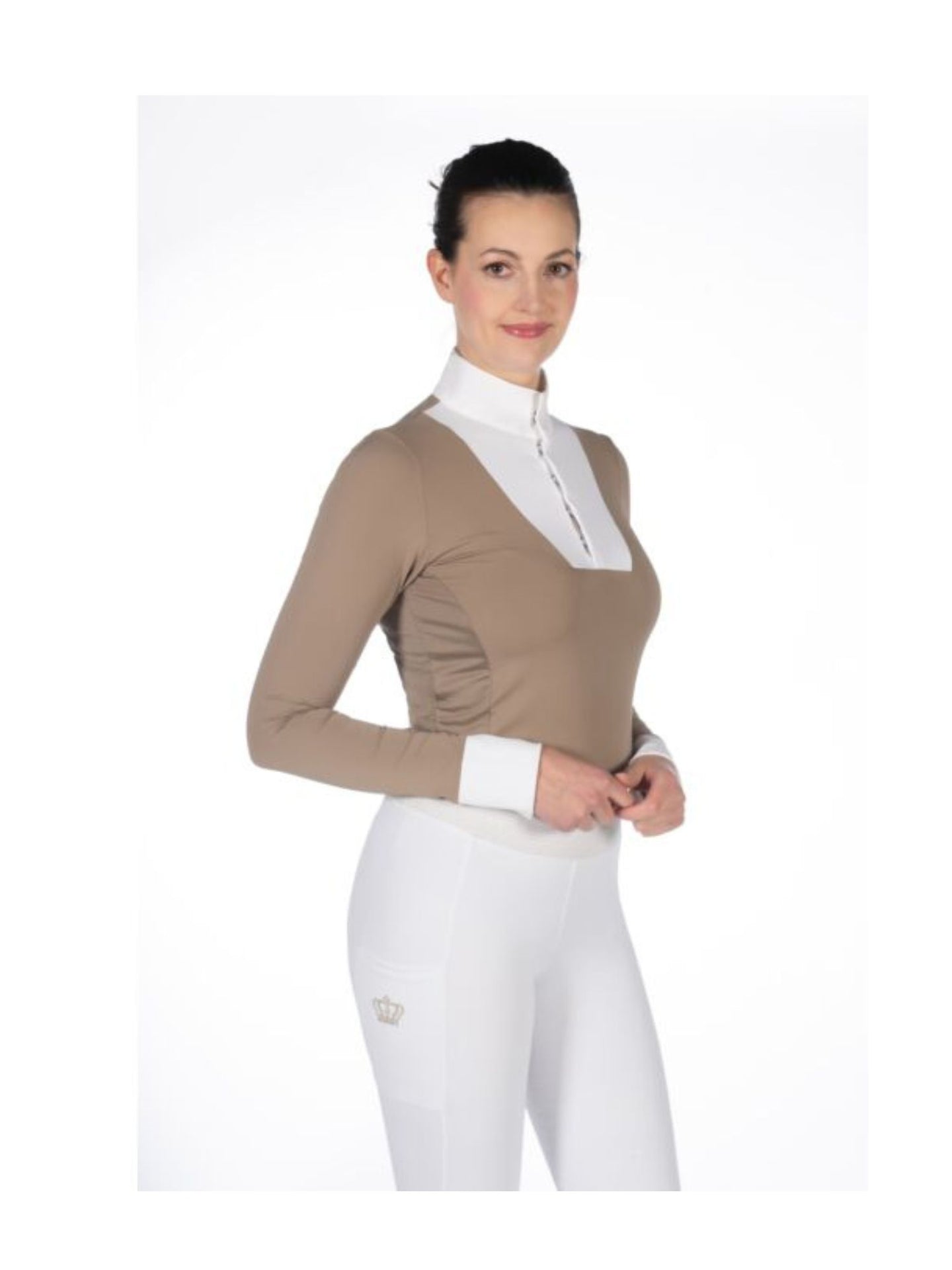 Virginia Competition Shirt Long Sleeve Taupe