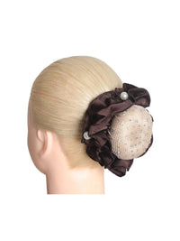 Clarissa Hairnet Crystal/Golden Brown