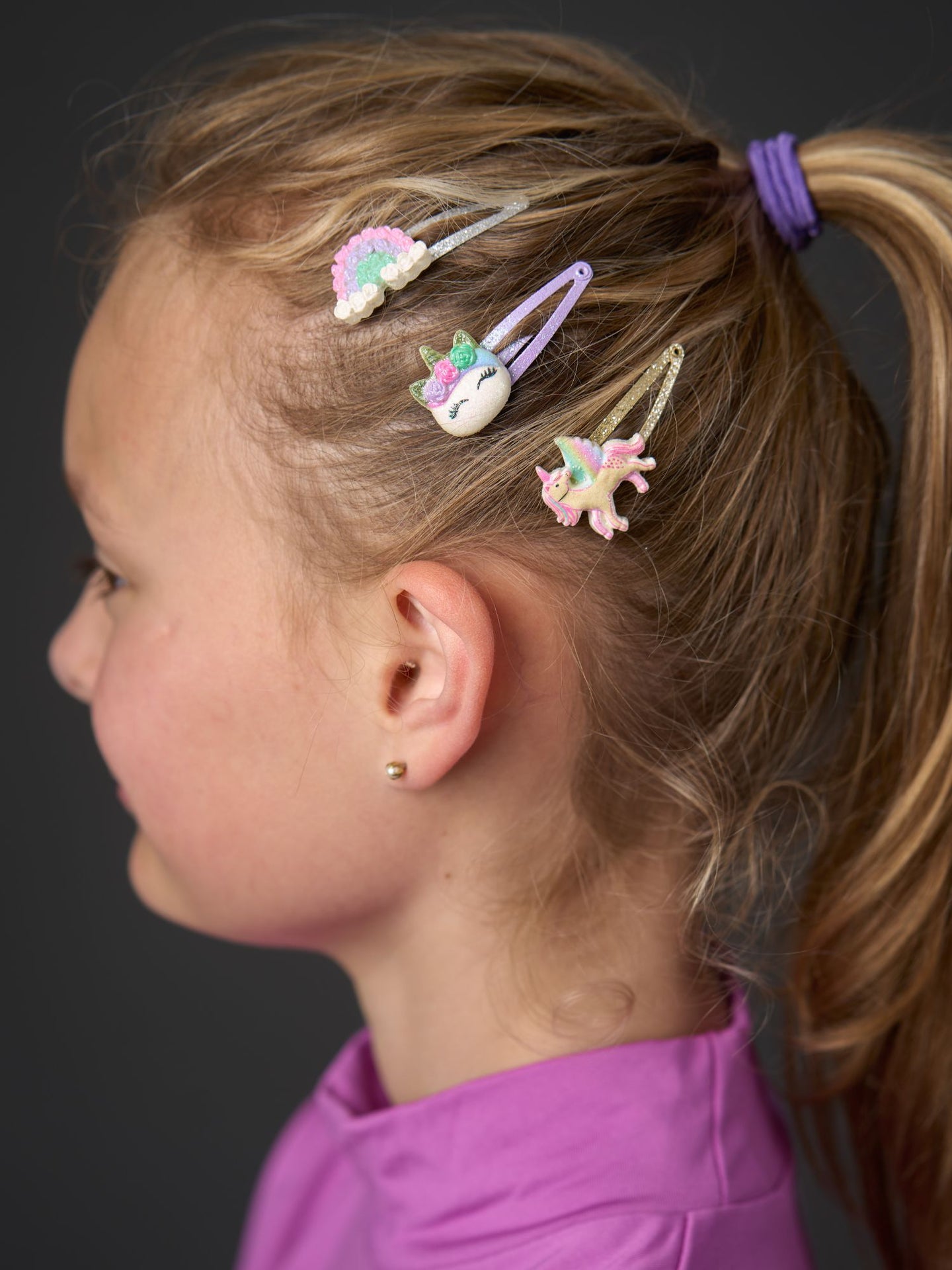 Hårspännen Kids California Rosa