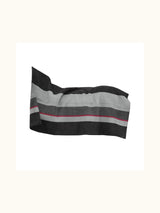 Heavy Fleecefilt Stripes Black/Grey