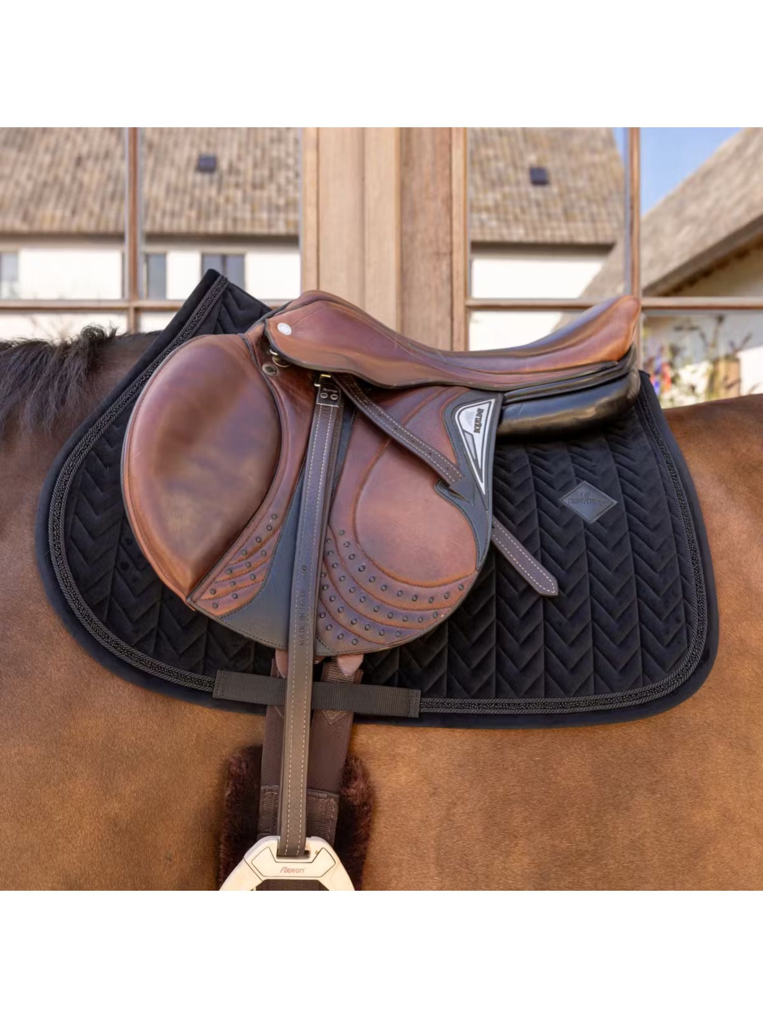 Hoppschabrak Velvet Mini Pearls Svart