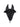 Huva Deep Cut Glitter Svart