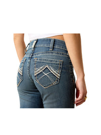Jeans Real Mid Rise Stretch Whipstitch Boot Cut