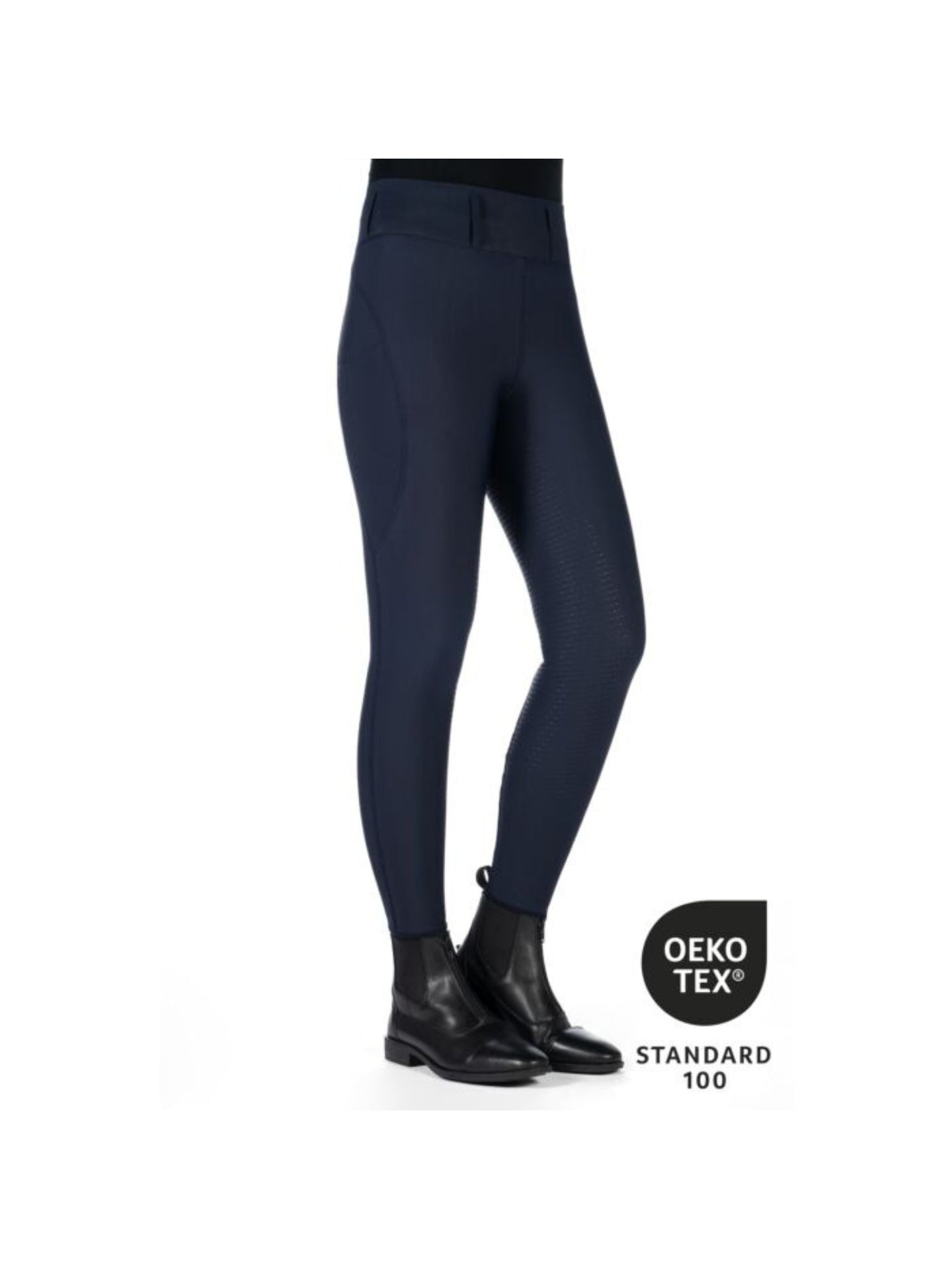 Jill High Waist Full Seat Riding Leggings Deep Blue