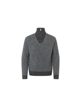 KLAndrew Mens Half Zip Knit Dark Grey