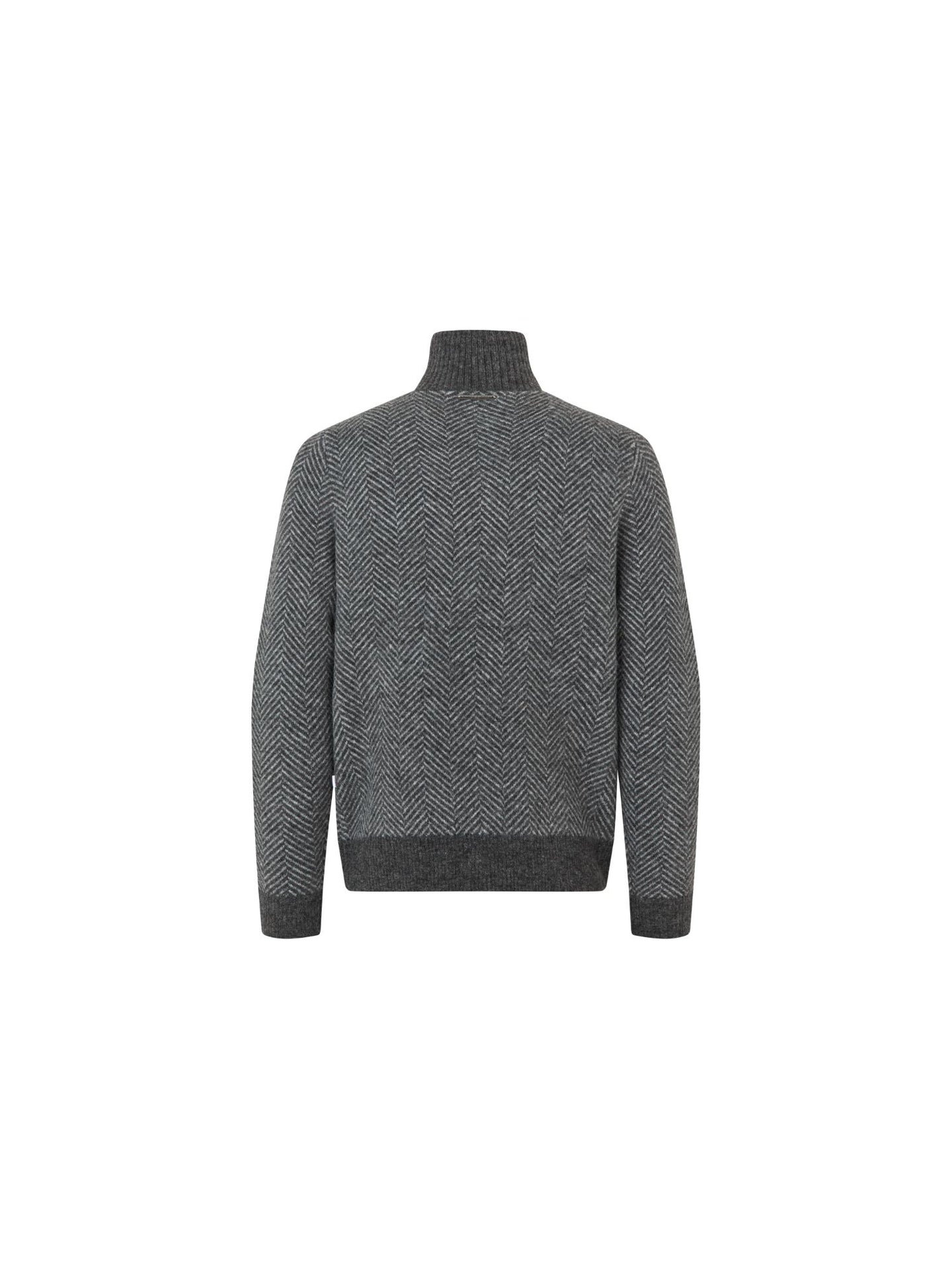 KLAndrew Mens Half Zip Knit Dark Grey