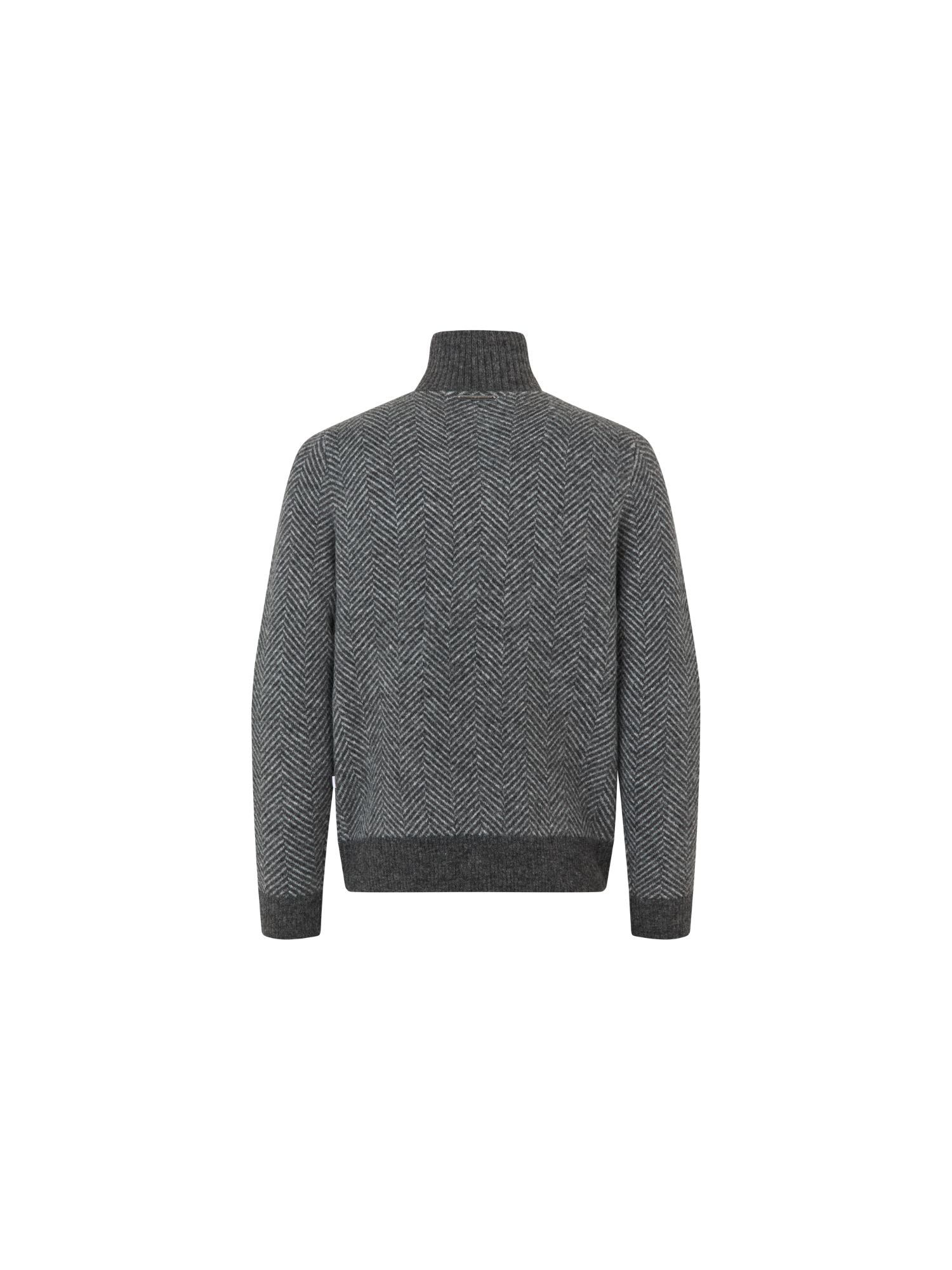 KLAndrew Mens Half Zip Knit Dark Grey