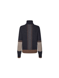 KLArin Ladies Roll Neck Pullover Navy