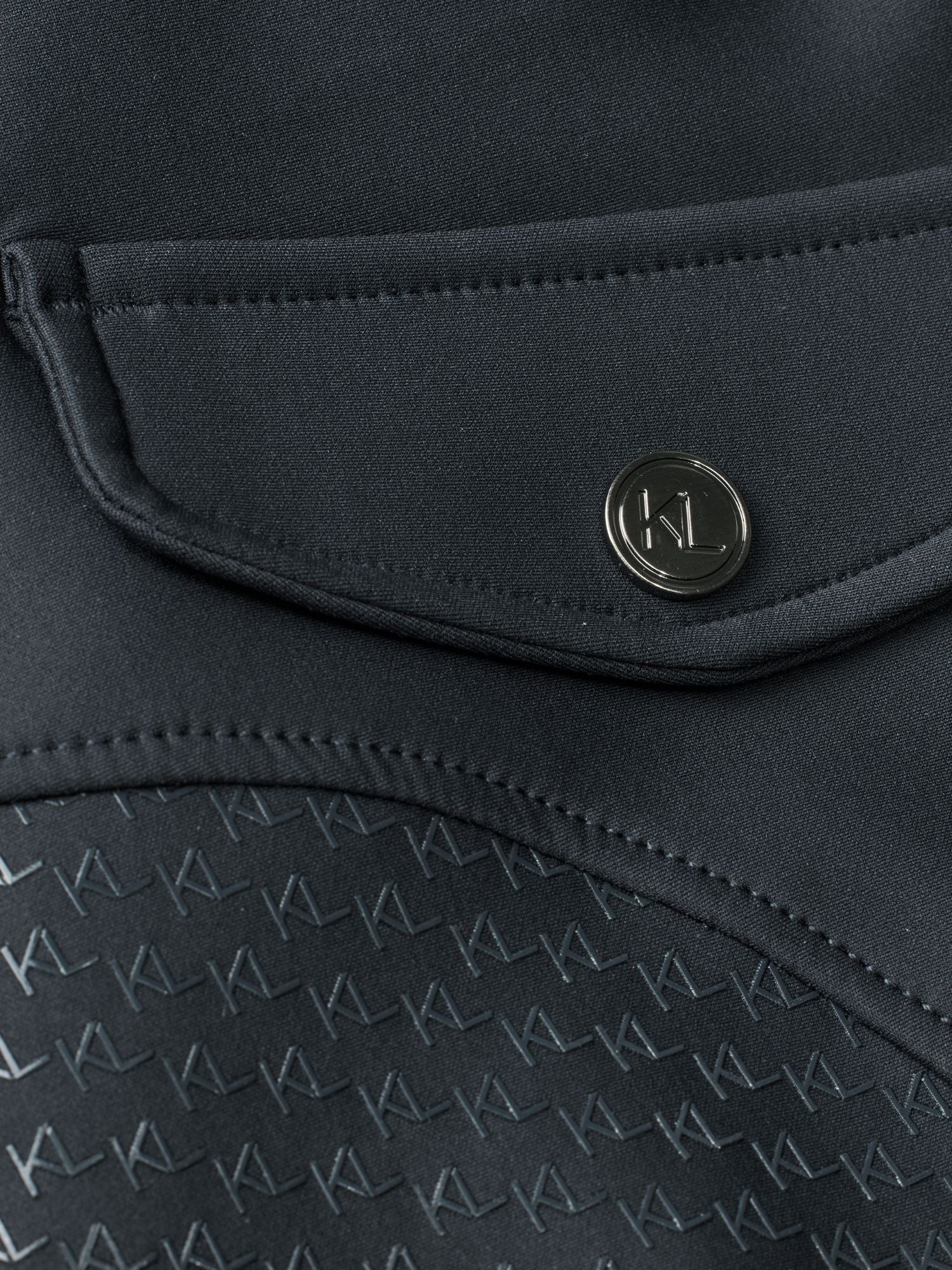 KLKatty Ladies A Shape Full Grip Breeches Navy