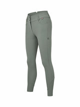 KLKira Ladies H Shape Regular Knee Grip Breeches Green Agave