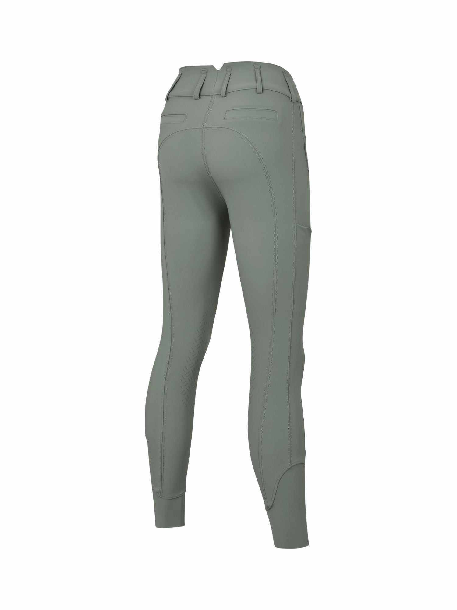 KLKira Ladies H Shape Regular Knee Grip Breeches Green Agave