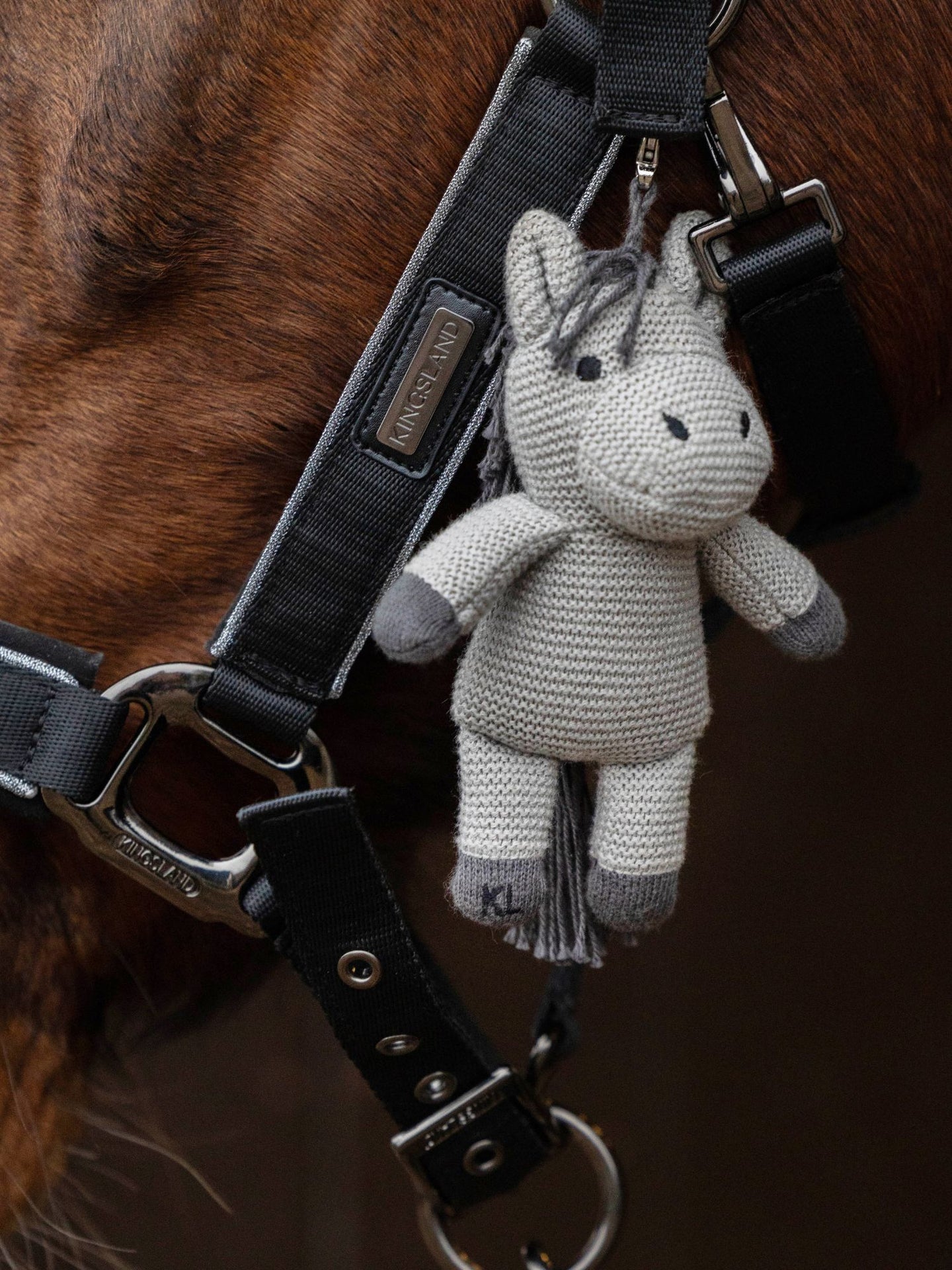 KLMonty Knitted Horse Teddy Grey