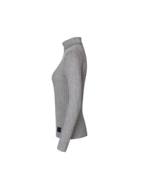 KLVikula Ladies Knitted Rollneck Grey Forged Iron