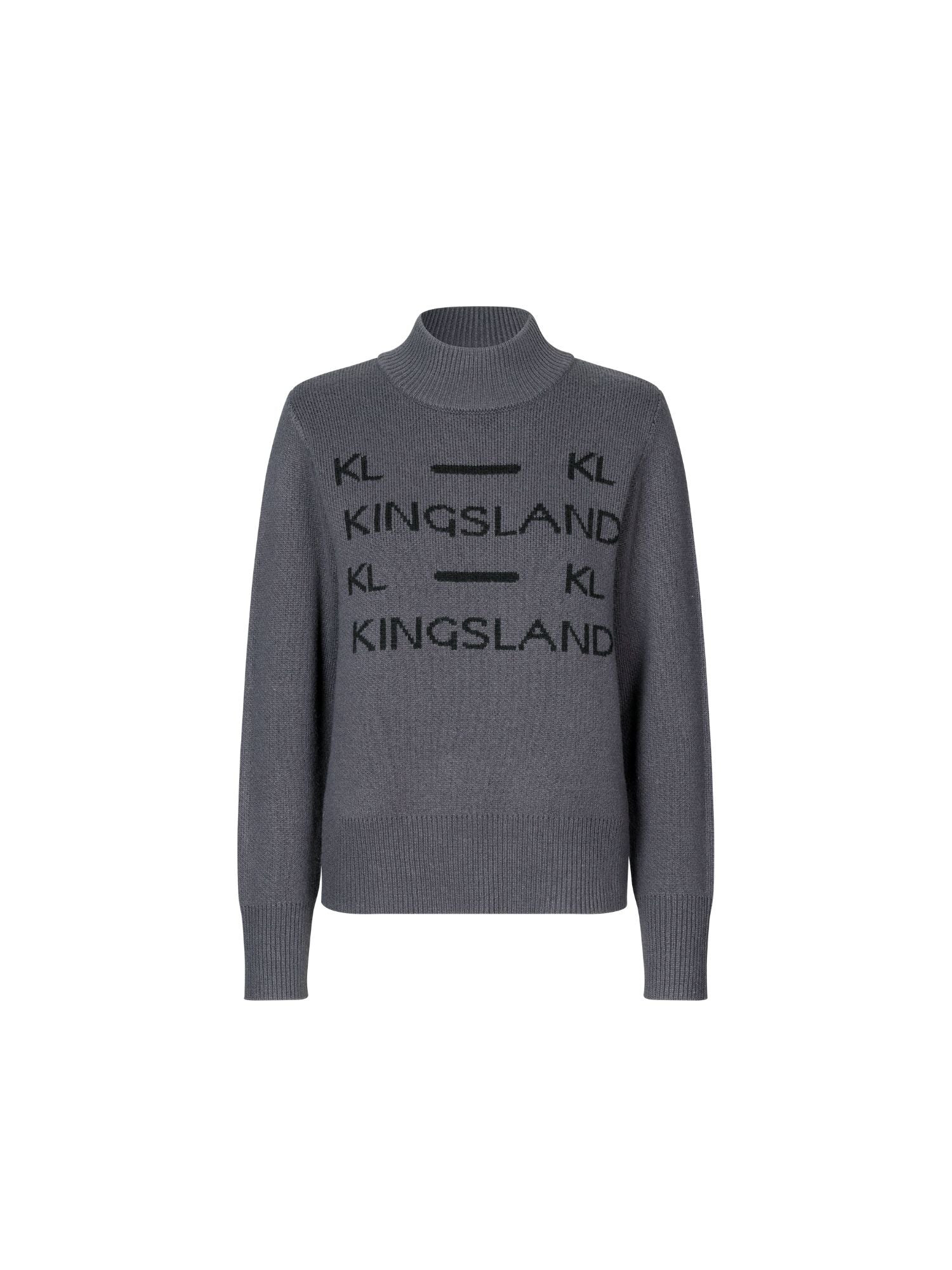 KLVillut Ladies Knitted Pullover Grey Forged Iron